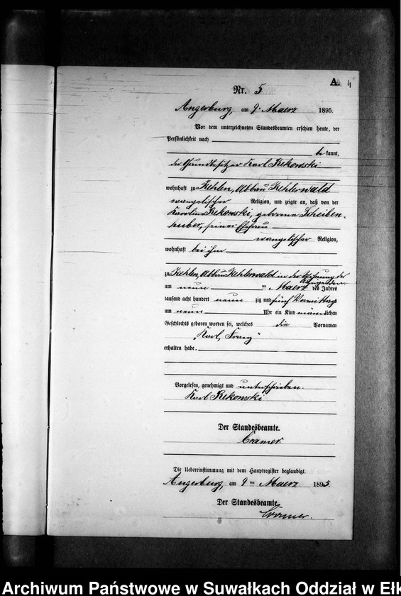 image.from.unit.number "Geburts-Neben-Register des Preussischen Standes-Amtes Kehlen Kreis Angerburg"