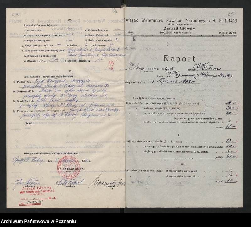 image.from.unit.number "Raporty ze stanu kół okręgu pomorskiego i śląskiego Związku Weteranów Powstań Narodowych Rzeczypospolitej Polski."