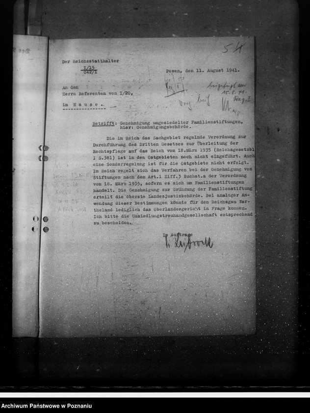 Obraz 9 z jednostki "Wiedererrichtung von ehemaligen baltischen Familienstiftungen"