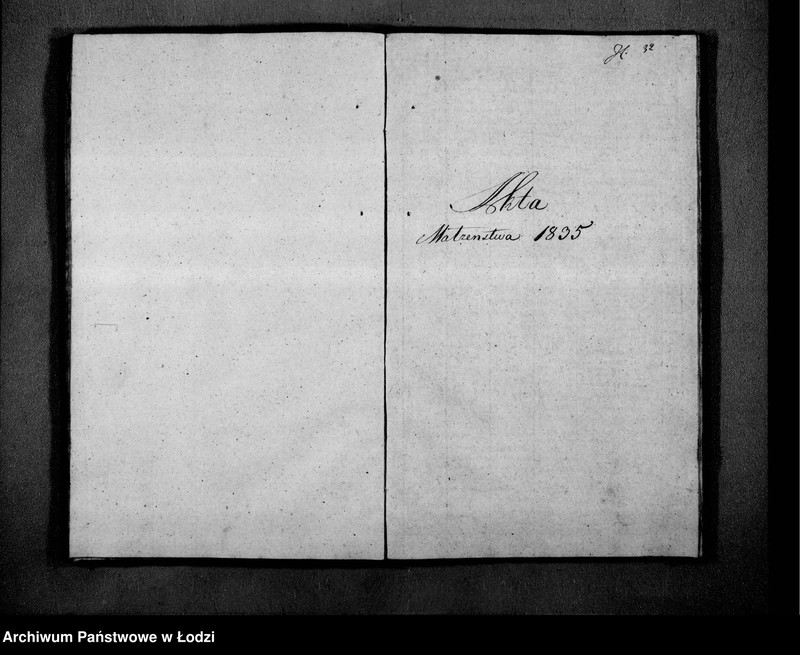 image.from.unit.number "Księga Akt Stanu Cywilnego wyznania mojżeszowego Urodzenia, Małzeństwa, Smierci w Parafii Bełchatow. Obwodzie Piotrkowskim Wojewodztwie Kaliskim na Rok 1835"