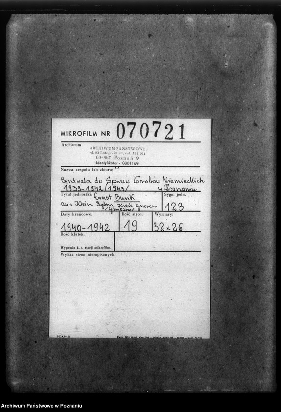 Obraz 2 z jednostki "Ernst Bunk aus Klein Rybno, Kreis Gnesen (Gniezno)"