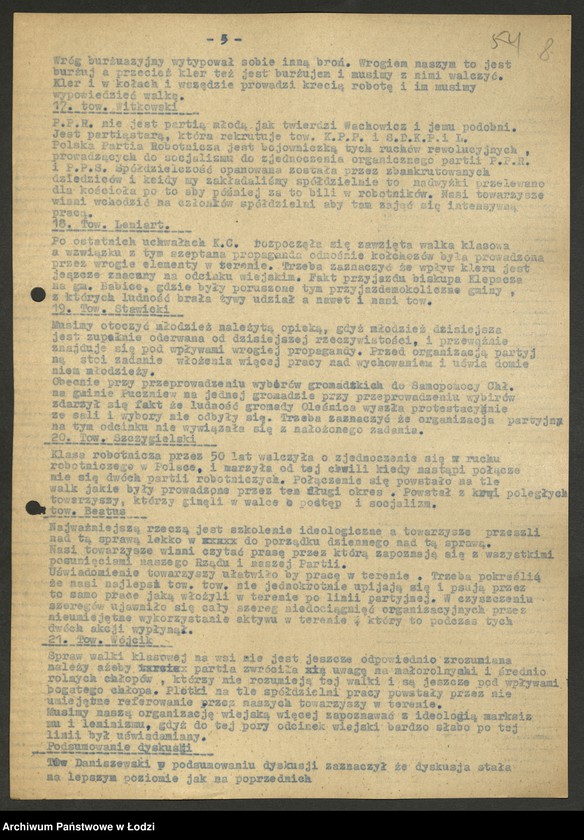 Obraz 10 z jednostki "Konferencje sprawozdawczo - wyborcze - protokoły [z załącznikami]"