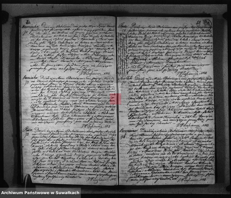 image.from.unit.number "Duplikat Aktów Urodzonych zaślubionych i Zejscia Parafii Bakałarzewo za rok 1861 sporządzony"