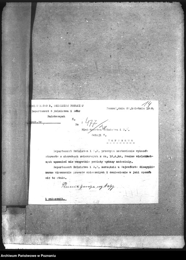 Obraz 18 z jednostki "Wykaz chorób zaraźliwych zwierząt"