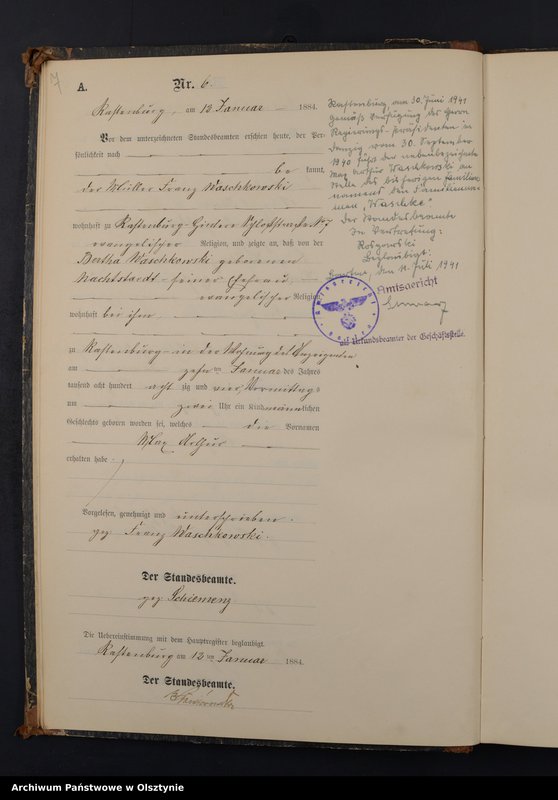 Obraz 9 z jednostki "Geburts-Neben-Register Nr 1 - 278"
