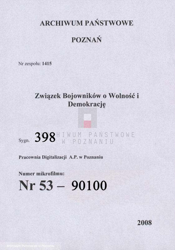 Obraz 1 z jednostki "Życiorysy powstańców wielkopolskich: B - tom V /Brandecki Michał - Brzozowski Jan/."