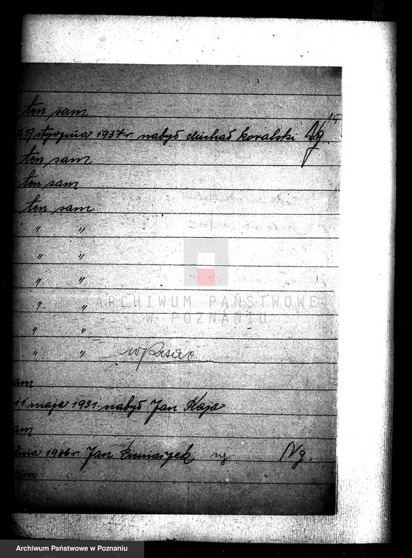 Obraz 19 z jednostki "/Wykazy oddłużeniowe nabywców gruntów państwowych rozparcelowanych majątków z terenu powiatu wyrzyskiego"