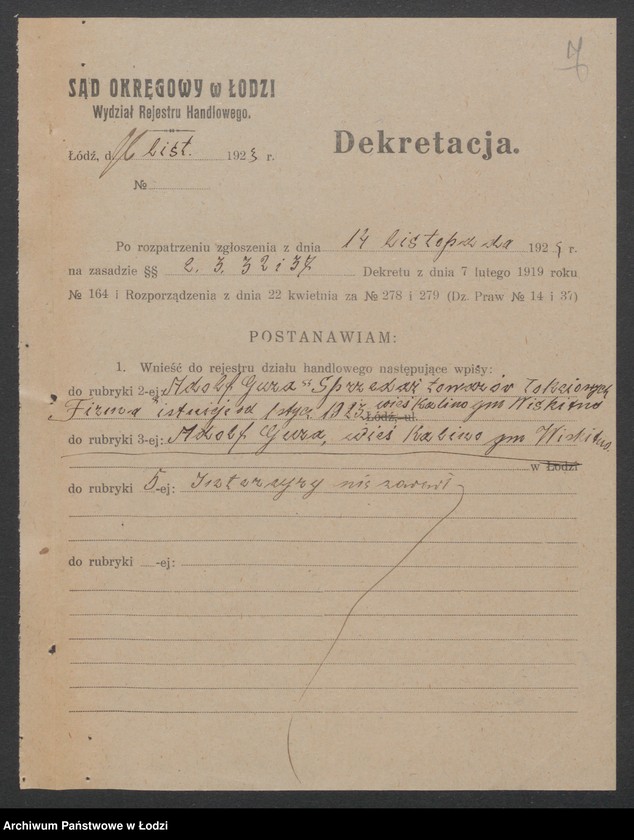 Obraz 9 z jednostki "Adolf Guza- sprzedaż towarów łokciowych"