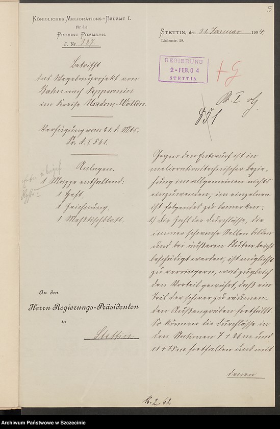 image.from.unit.number "Wegebauprojekt von Balm nach Neppermin."
