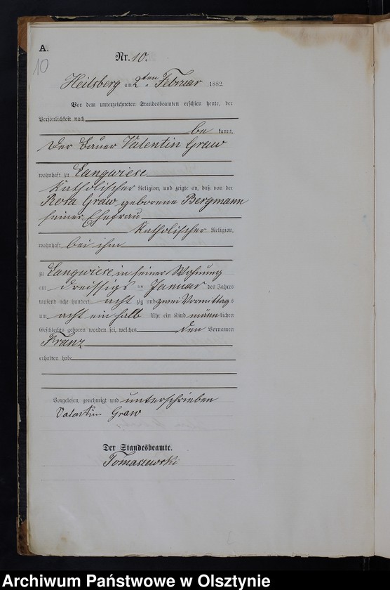image.from.unit.number "Geburts-Haupt-Register Nr 1 - 156"