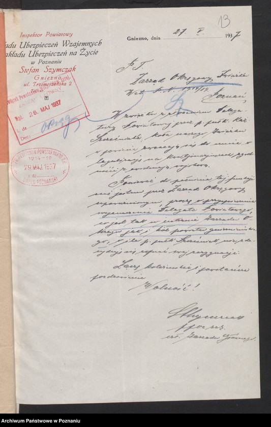 Obraz 16 z jednostki "Gniezno - akta delegata powiatowego."