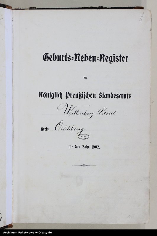 Obraz 3 z jednostki "Geburts-Neben-Register Nr 1 - 276"