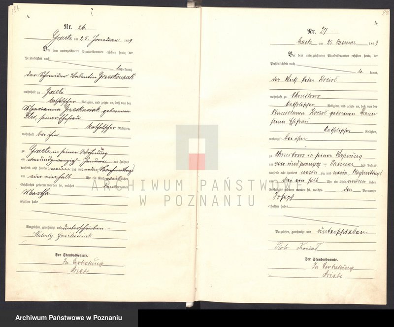 Obraz 15 z jednostki "Księga Akt Urodzenia"