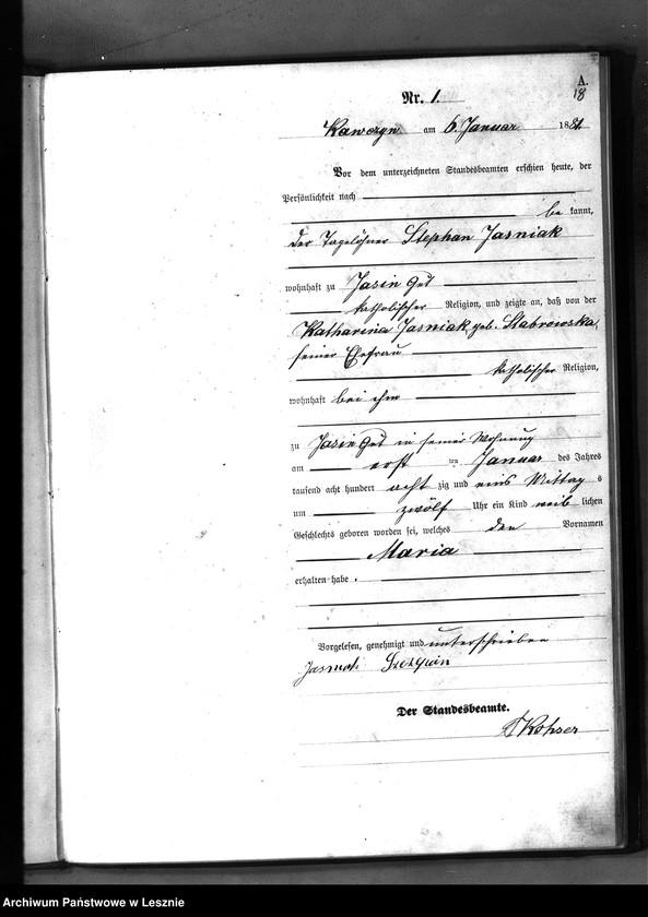 Obraz z jednostki "[Księga urodzeń]"