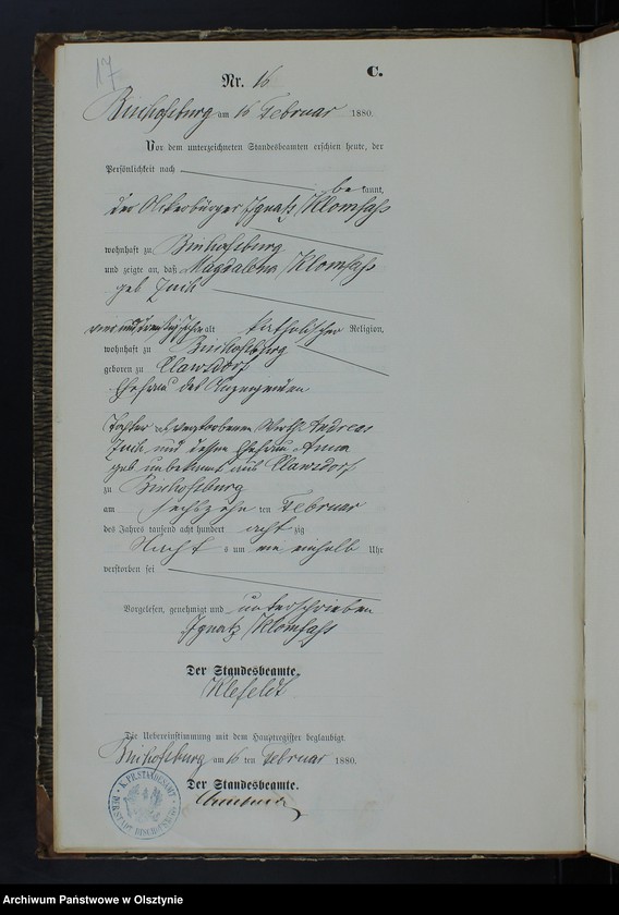 image.from.unit.number "Sterbe-Neben-Register Nr 1 - 117"