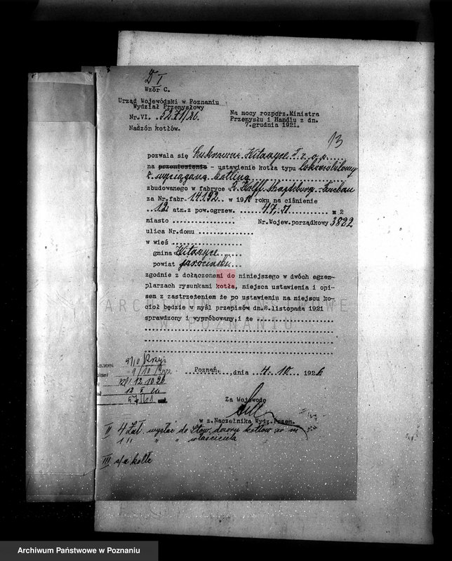 Obraz 18 z jednostki "Cukrownia w Witaszycach pow. jarociński nr woj. kotła 3822"