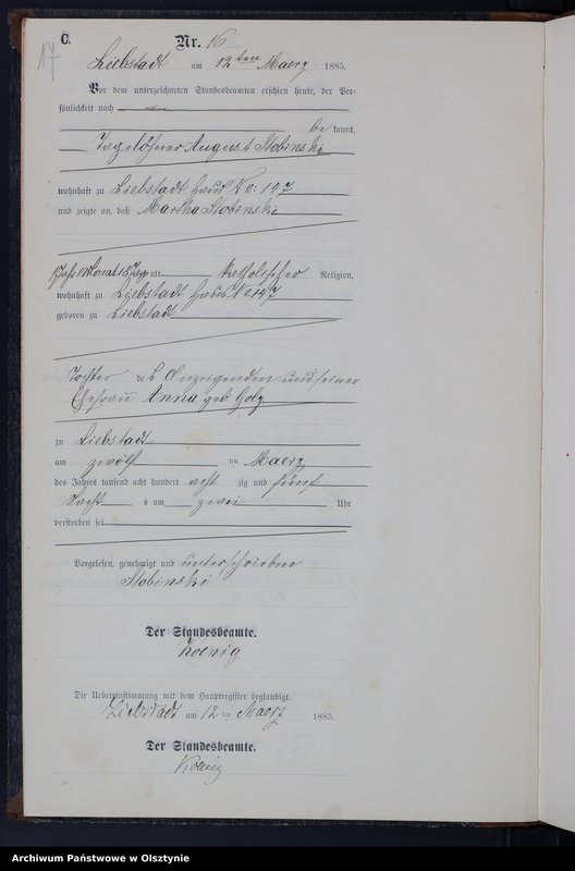 image.from.unit.number "Sterbe-Neben-Register Nr 1 - 71"