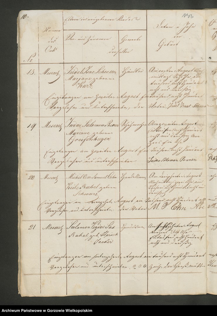 image.from.unit.number "Personenstandsregister der israelitischen Corporation pro 1838. Duplikat"