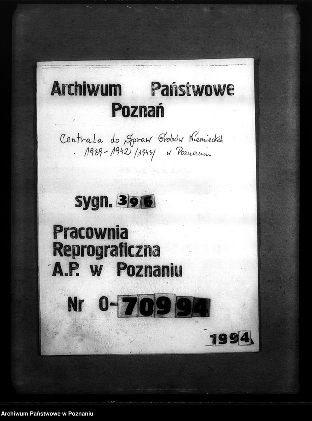Obraz 11 z jednostki "Kreis Ostrowo (Ostrów Wielkopolski). Wykaz miejscowych Niemców, którzy zginęli w 1939 roku"