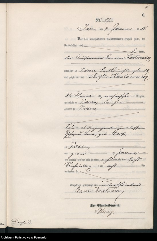 Obraz 20 z jednostki "Księga zgonów t. I"