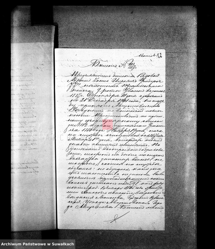 image.from.unit.number "Dokumenty prinadležaščie aktam bračnym za 1888 god Suvalskago Evrejskago Okruga"