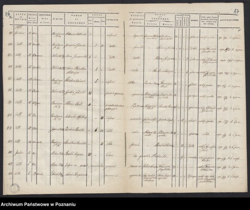 Obraz 11 z jednostki "Księga zgonów"