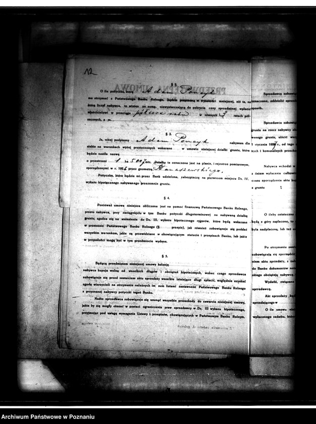 Obraz 16 z jednostki "Uregulowanie w myśl przepisów ustawy z 18.III.1932 r. prawa własności gruntów nabytych w drodze parcelacji majątku Kozanki-Podleśne powiatu tureckiego"