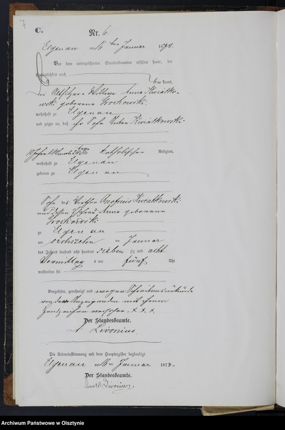 image.from.unit.number "Sterbe-Neben-Register Nr 1 - 105"