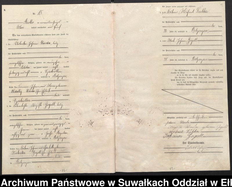image.from.unit.number "[Heirats-Haupt-Register des Königlichen Preussischen Standes-Amtes Bialla Kreis Johannisburg]"