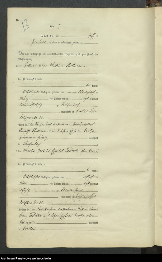 image.from.unit.number "Heiraths-Haupt-Register Breslau IV 1902 Band 1"