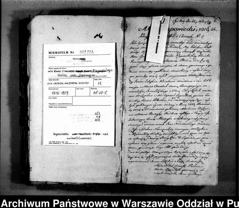 image.from.unit.number "Akta urodzeń, małżeństw i zgonów"