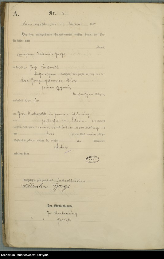 image.from.unit.number "Geburts-Haupt-Register Nr 1 - 103"