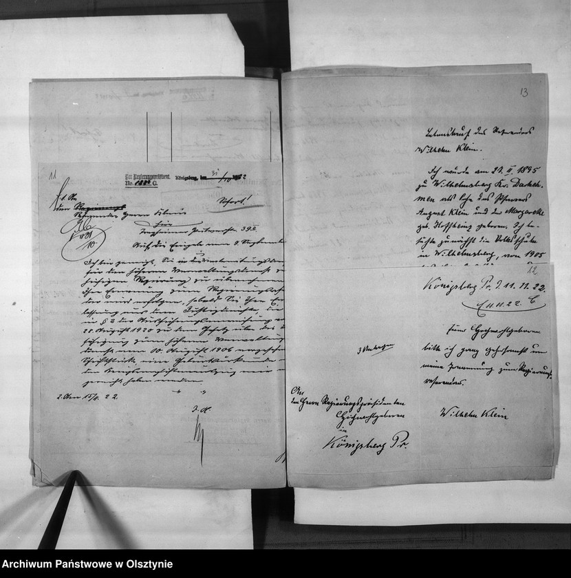image.from.unit.number "Regierungs-Referendar Klein [Wilhelm]"