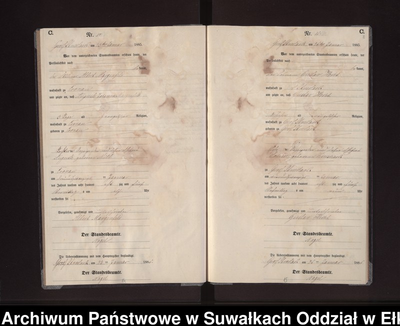 image.from.unit.number "Sterbe-Neben-Register des Preussischen Standes-Amtes Gross Stüerlack Kreis Loetzen"