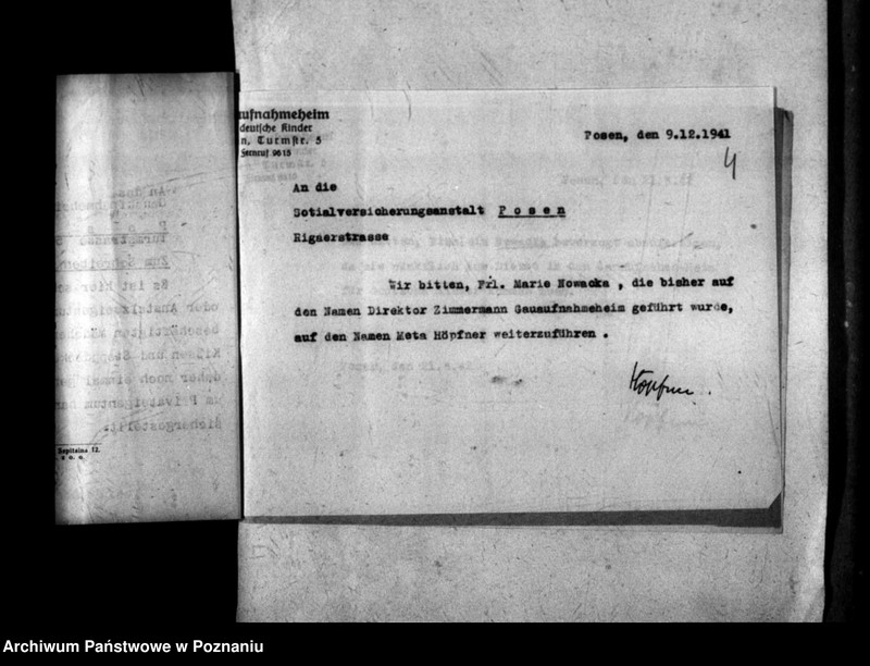Obraz 8 z jednostki "Polin Marie Nowacka und Socialversicherung [Akta personalne krawcowej Marii Nowackiej. Listy płac personelu polskiego za lipiec 1944 r.]."