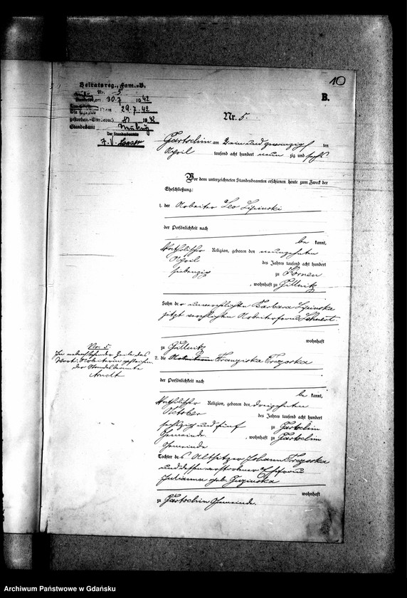 image.from.unit.number "Księga małżeństw"