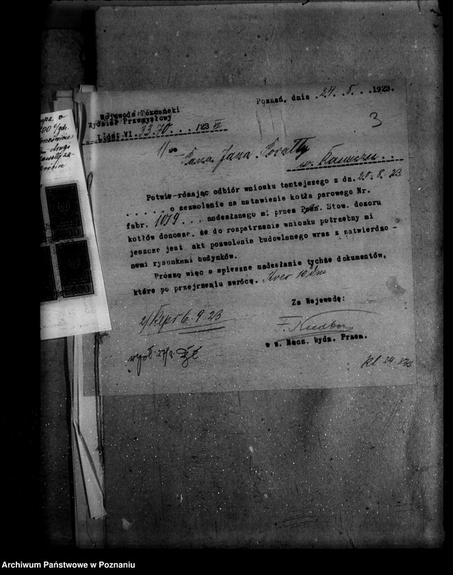 image.from.unit.number "Fabryka Tabaki J. Parałły w Rawiczu nr woj. kotła 169"