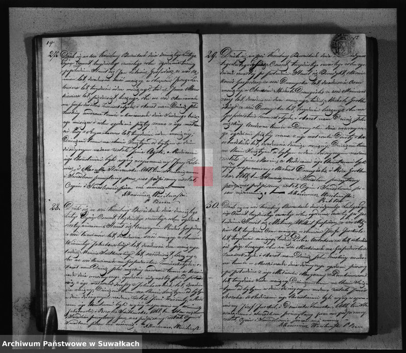 image.from.unit.number "Duplikat Aktów Urodzonych, Zaślubionych i Zmarłych Parafij Berznickiey z Roku 1834"