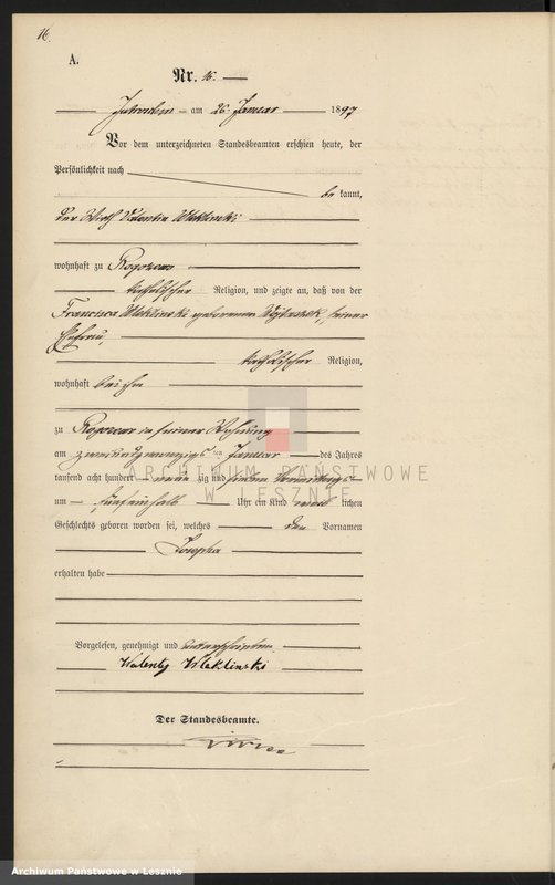 Obraz 19 z jednostki "[Księga urodzeń]"