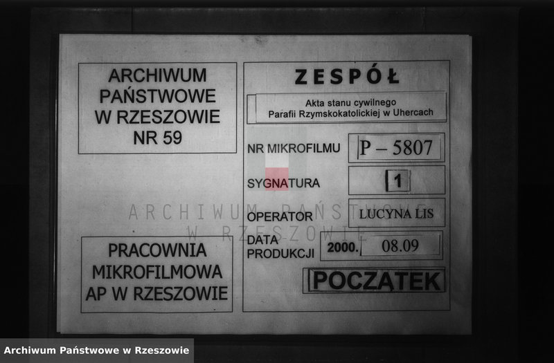 Obraz 1 z jednostki "Księga małżeństw"