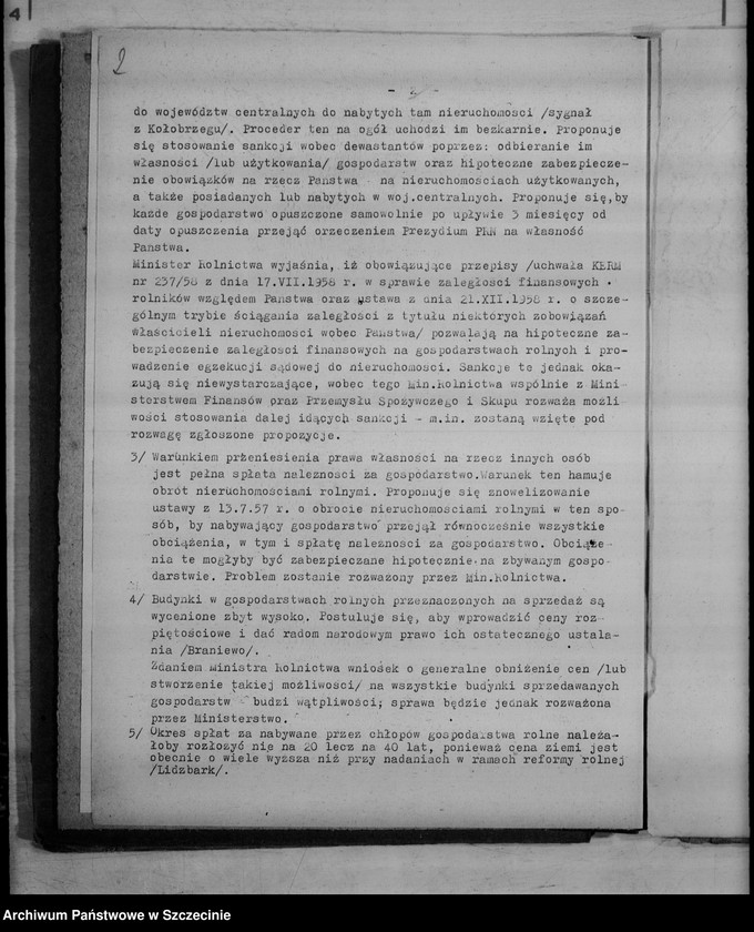 Obraz 6 z jednostki "Narady przewodniczących i sekretarzy prezydiów powiatowych rad narodowych - protokoły"