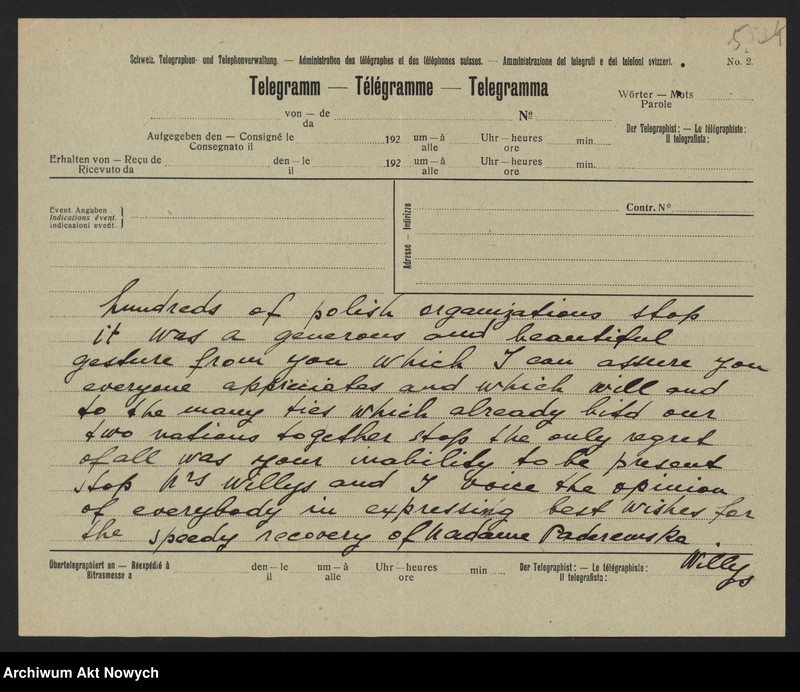 image.from.unit.number "Willys John N. (ambasador Stanów Zjednoczonych AP w Polsce); Załączniki: kopia telegramu J.N. Willys