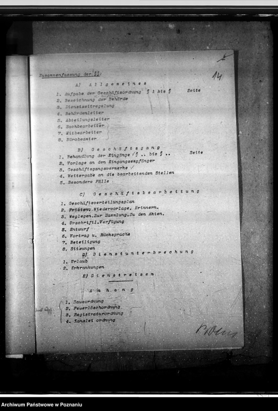 Obraz 18 z jednostki "Vorgänge betrefend Geschäftsordung (Umgestaltung)"