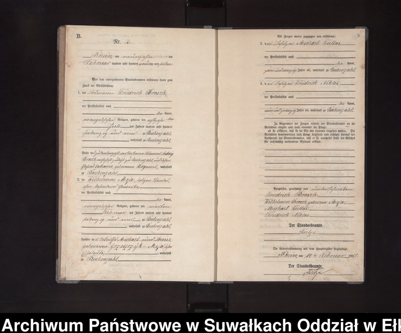 image.from.unit.number "Heiraths-Neben-Register des Königlichen Preussischen Standes-Amtes Orlen Kreis Loetzen"