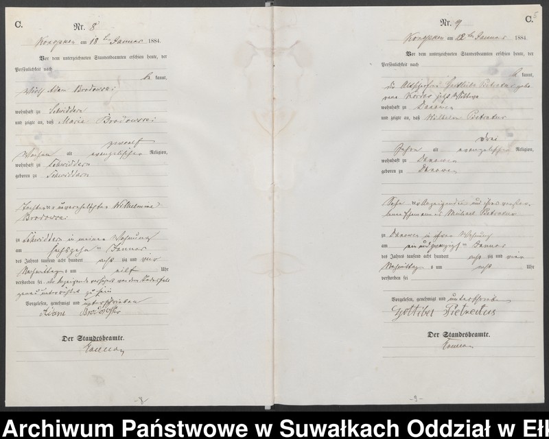 image.from.unit.number "[Sterbe-Haupt-Register des Königlich Preussischen Standes-Amtes Belzonzen Kreis Johannisburg]"