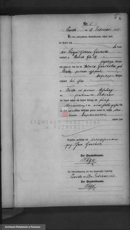 image.from.team "Urząd Stanu Cywilnego Powidz - obwód miejski (pow. gnieźnieński)"