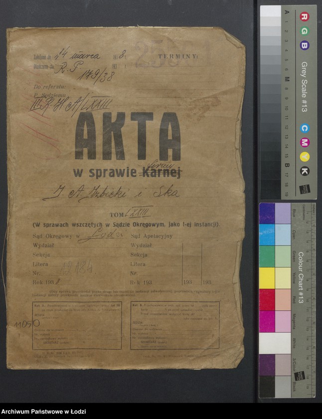 Obraz 2 z jednostki "Izrael Alie Izbicki, Icek Dawid Dembiński, Szulem Mendel Luel- wyrób i sprzedaż manufaktury"