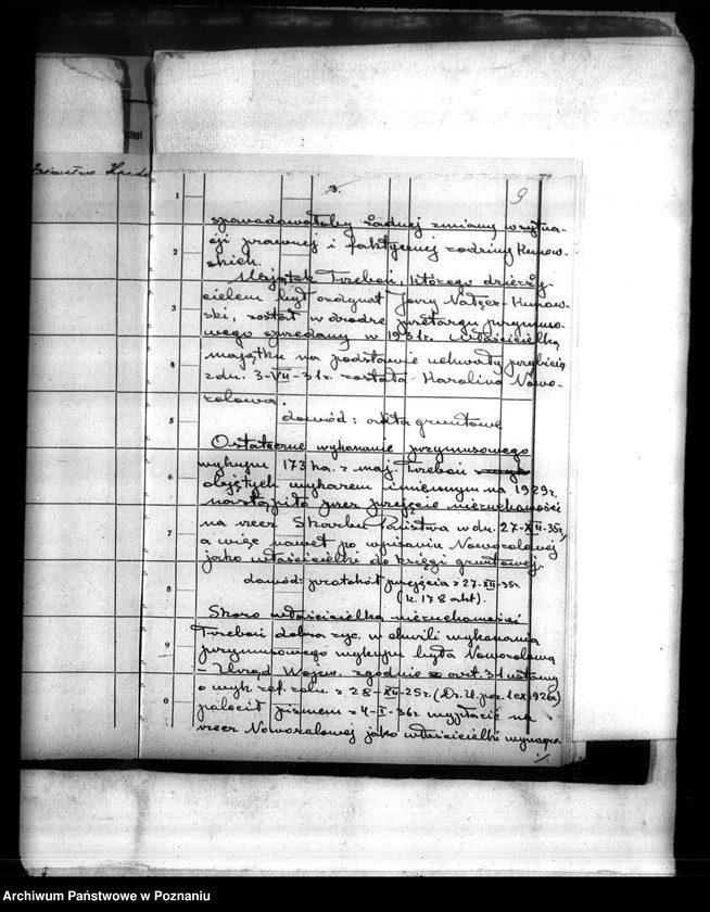 Obraz 16 z jednostki "Jerzy Nałęcz-Kunowski z Łobżenicy, skarga do NTA na orzeczenie Urzędu Wojewódzkiego z dnia 23,II,37 w sprawie przymusowego wykupu"