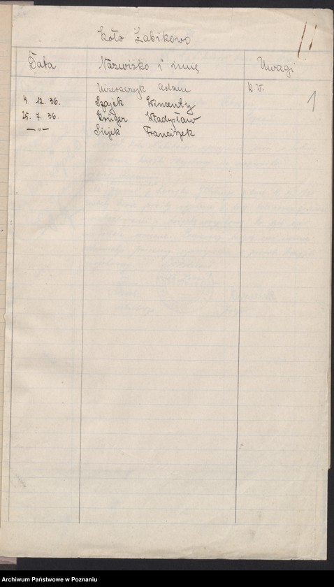 Obraz 4 z jednostki "Żabikowo, powiat Poznań - akta koła."