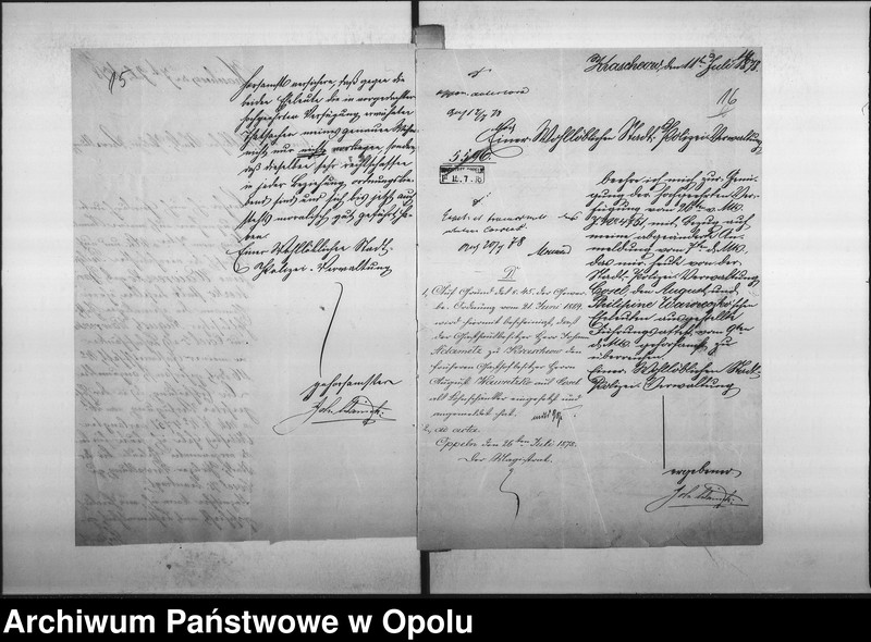 Obraz 15 z jednostki "Acta des Magistrats zu Oppeln betreffend Gastwirtschaft im Adametz